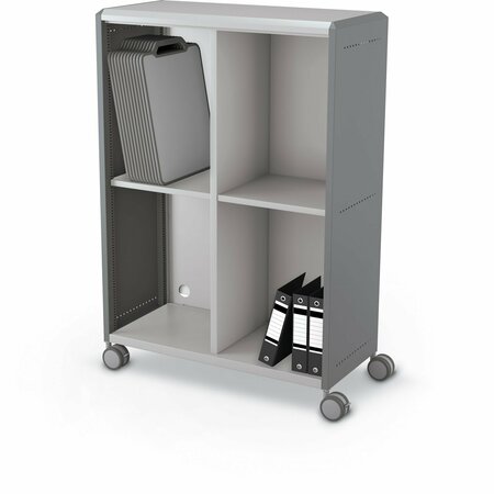 Mooreco Compass Cabinet Grande With Cubbies Cool Grey 60.6in H x 42in W x 19.2in D D3A1B1E1X0